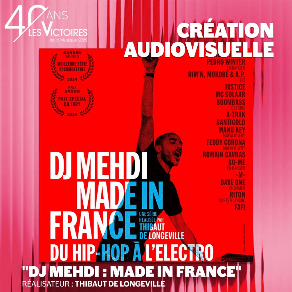 visuel de la nomination &quot;dj mehdi : made in france&quot; pour les victoires de la musique 2025